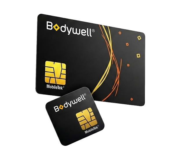 Bodywell BioCard Pro and BioChip product cutout